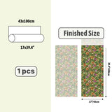 Window Privacy Film Decorative Vintage Mosaic Botanical Floral Stained Glass Static Cling Window Sticker No-Glue Rainbow Sun Blocking Film Reusable Decor