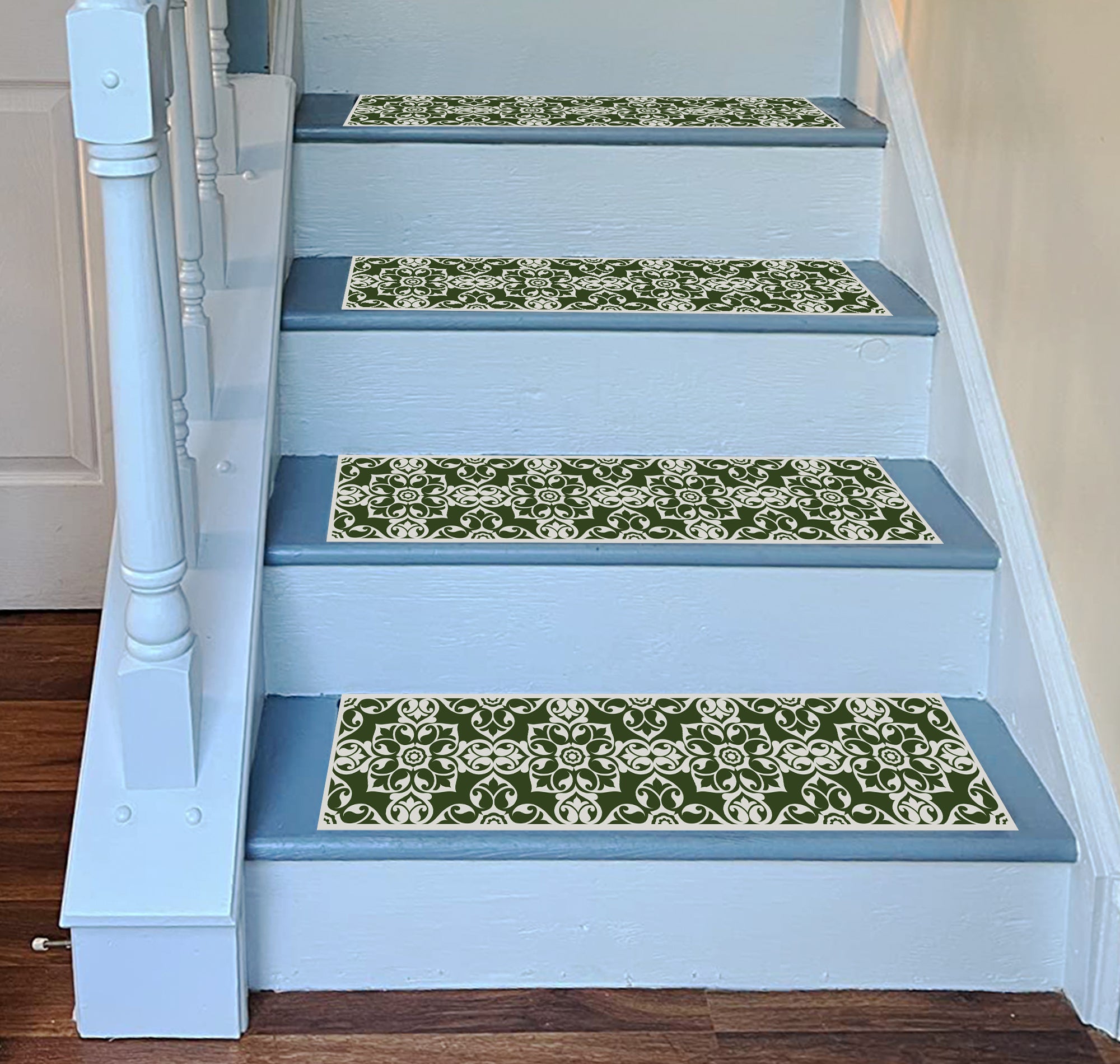 Ceramic Printed Treads Staircase Stairs Self Adhesive Peel And Stick Decoration Mediterranean Style Wall Sticker  HTMS001-006