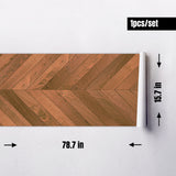 Wood Grain Sticker Clearance Self Adhesive Floor Sticker MWDBS004-007