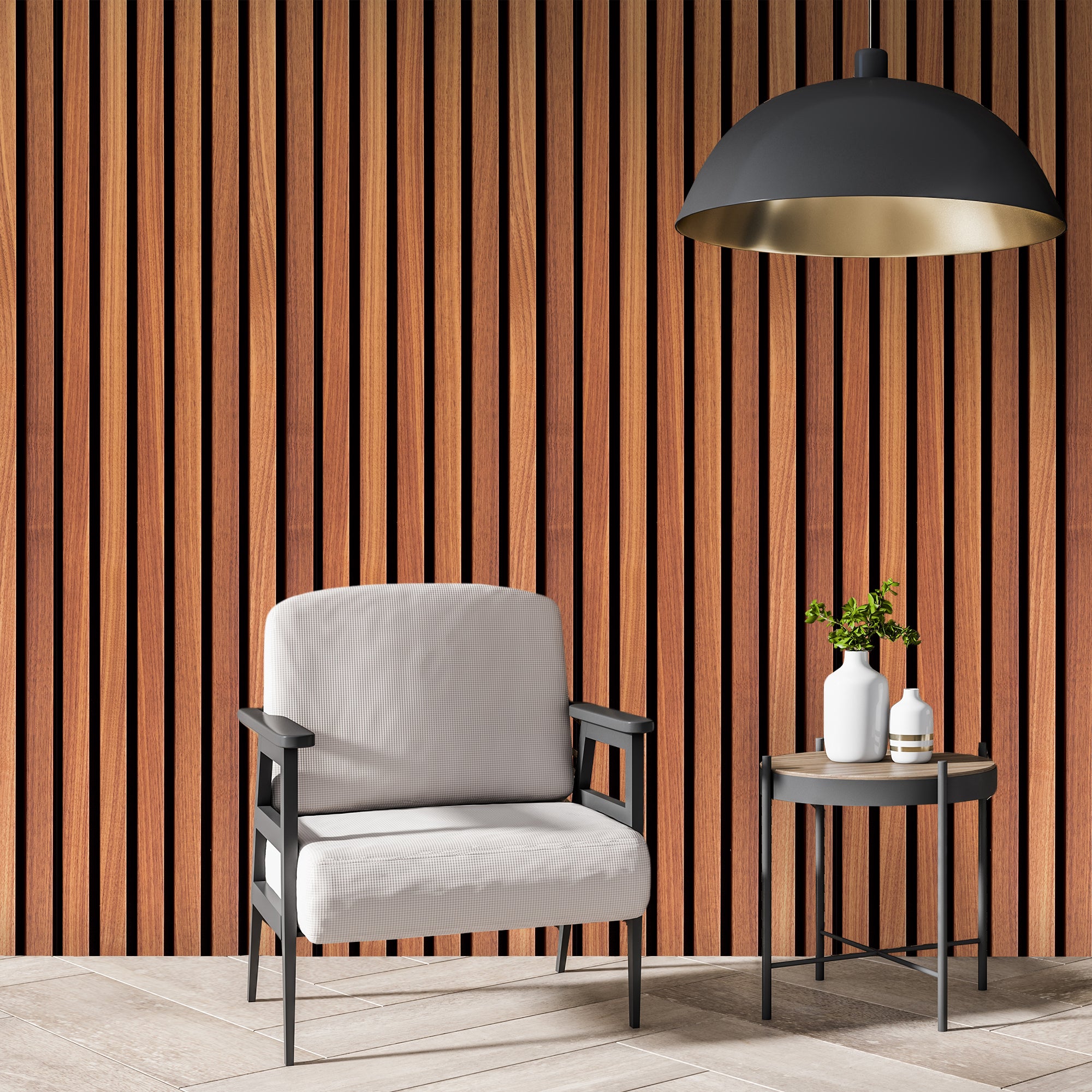 Faux Wood Slat Print Wallpaper Contact Paper Peel And Stick Self Adhesive Removable Wallpaper BHMW-HWP233-235