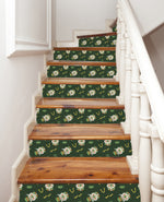 Elf St.Patrick Festival Green Shamrock Clover Printed Stairs Self Adhesive Decoration Peel And Sticker Stair Sticker HSS172-177