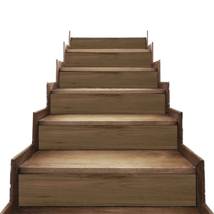 Wooden Texture Wooden Board Splicing Pattern Stairs Self Adhesive Peel And Sticker Stair Sticker HSS178-183