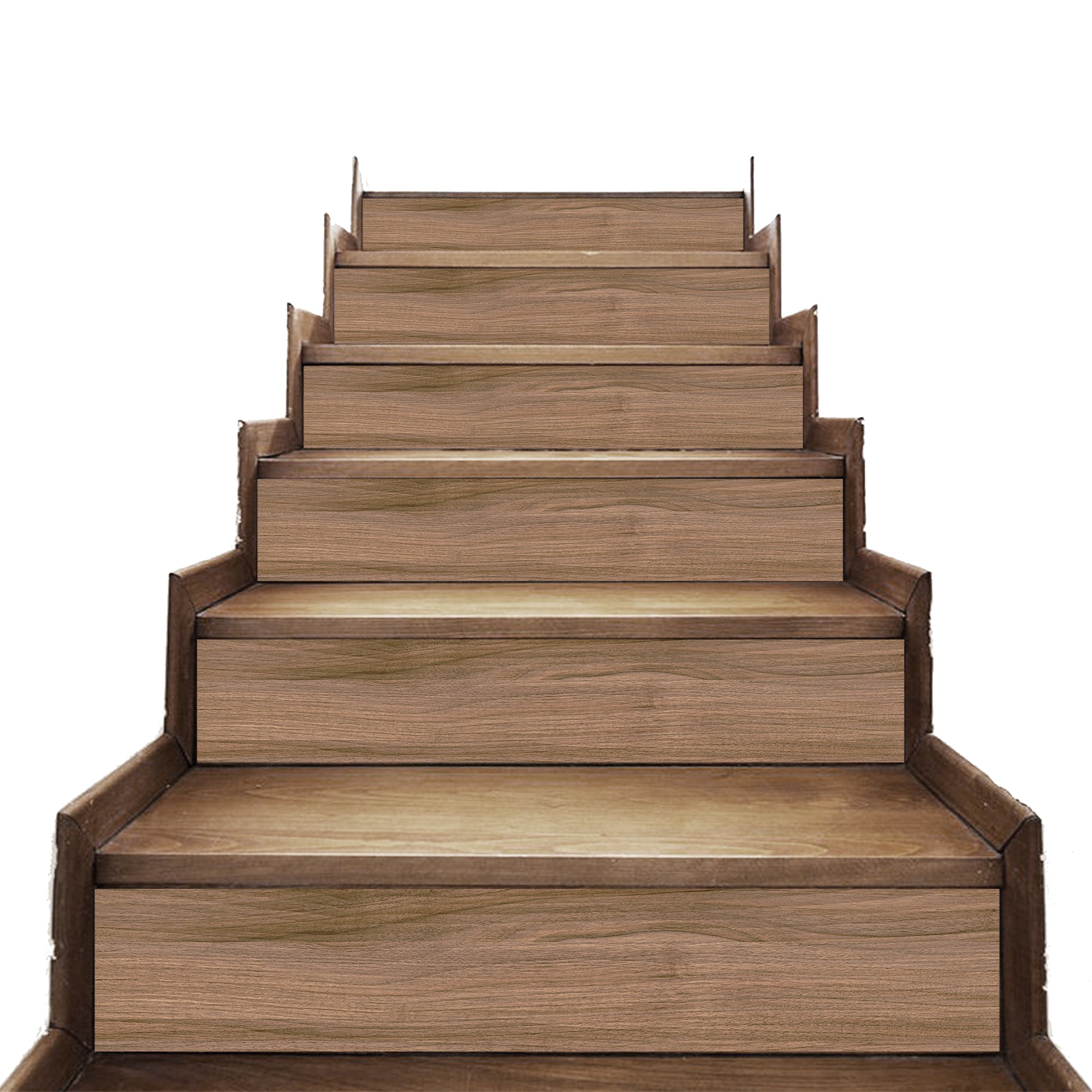 Wooden Texture Wooden Board Splicing Pattern Stairs Self Adhesive Peel And Sticker Stair Sticker HSS178-183