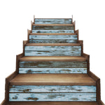 Wooden Texture Wooden Board Splicing Pattern Stairs Self Adhesive Peel And Sticker Stair Sticker HSS178-183