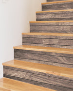 Wooden Texture Wooden Board Splicing Pattern Stairs Self Adhesive Peel And Sticker Stair Sticker HSS178-183