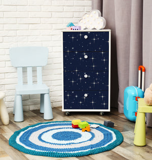 Starry Sky Moon Butterfly Pattern Wall Stickers Peel And Sticker Removable Wallpaper HWP116-118