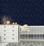 Starry Sky Moon Butterfly Pattern Wall Stickers Peel And Sticker Removable Wallpaper HWP116-118