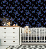 Starry Sky Moon Butterfly Pattern Wall Stickers Peel And Sticker Removable Wallpaper HWP116-118