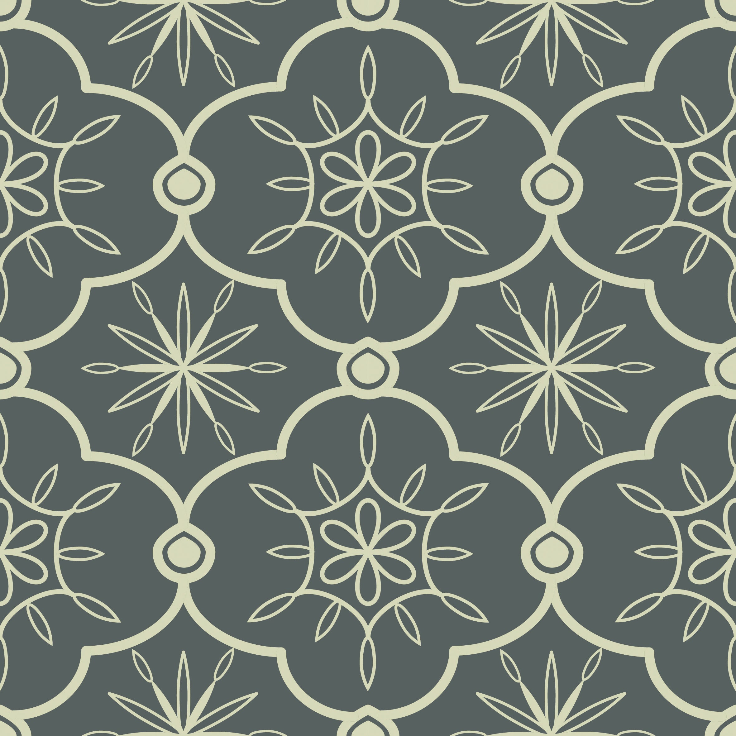 Nordic Style Symmetrical Geometric Floral Patterns Peel And Stick Wallpaper HWP122-139