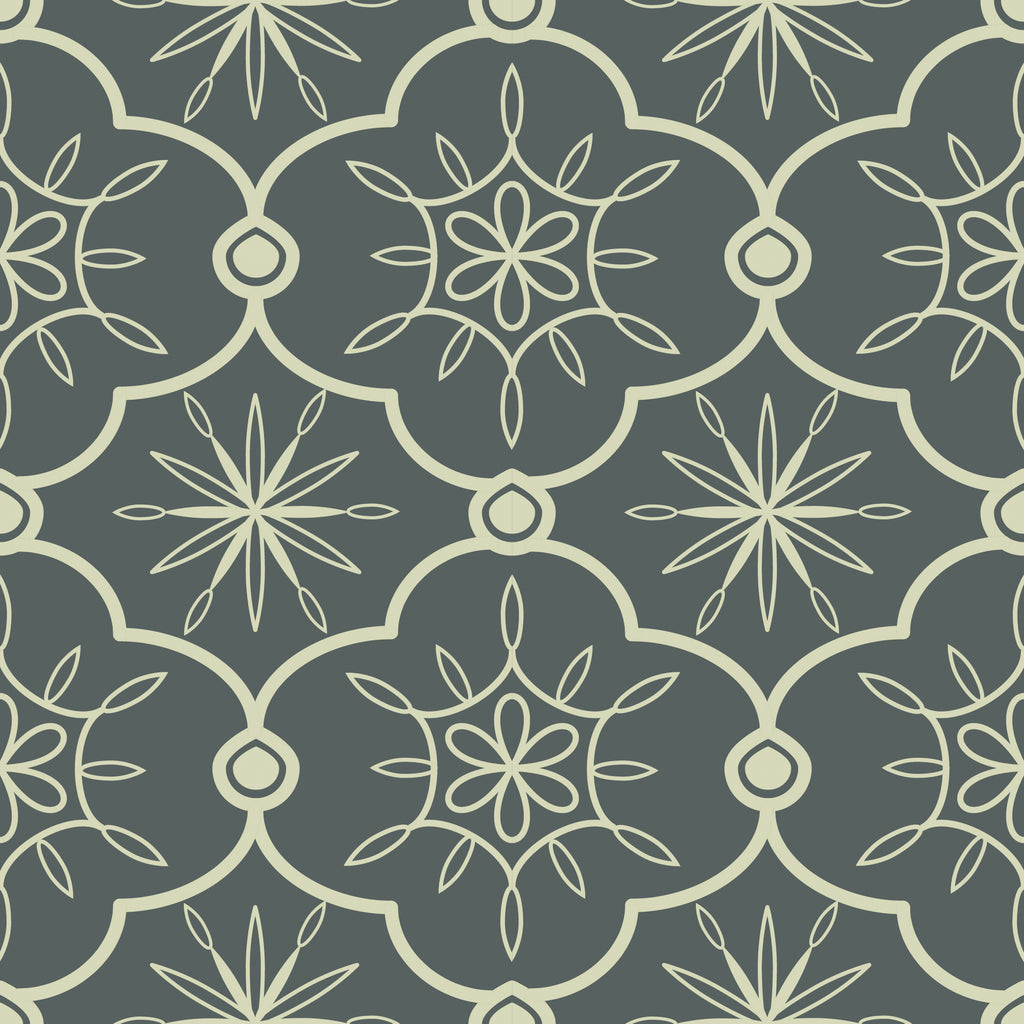 Nordic Style Symmetrical Geometric Floral Patterns Peel And Stick Wallpaper HWP122-139