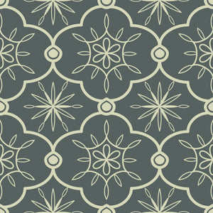 Nordic Style Symmetrical Geometric Floral Patterns Peel And Stick Wallpaper HWP122-139