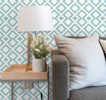 Nordic Style Symmetrical Geometric Floral Patterns Peel And Stick Wallpaper HWP122-139