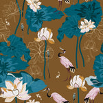 Eastern Classical Wallpaper Sticker Decoration with Crane Pattern Peel And Sticker Self-Adhesive Wallpaper HWP127-129