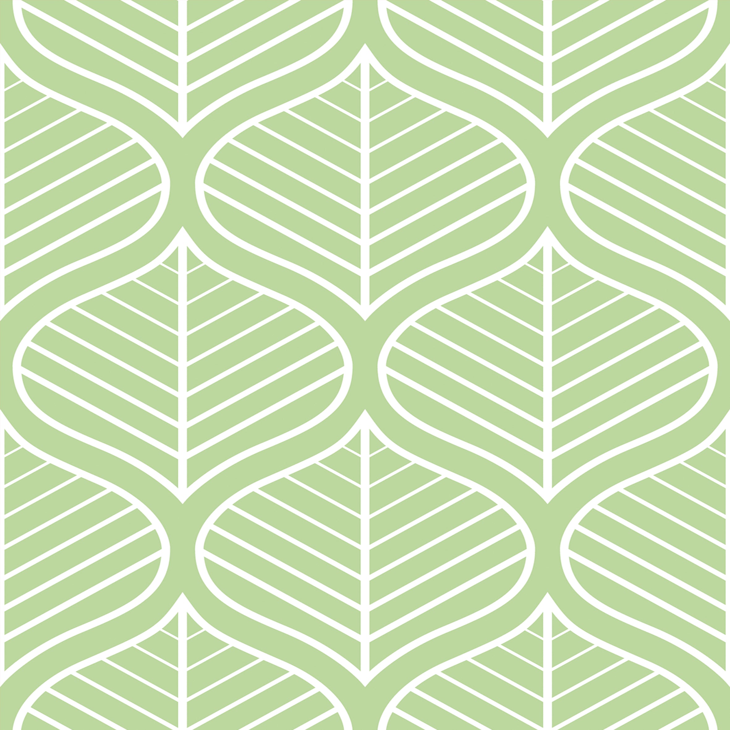 Tropical Plant Green Leaves Pattern Self Adhesive Wallpaper HWP180-181