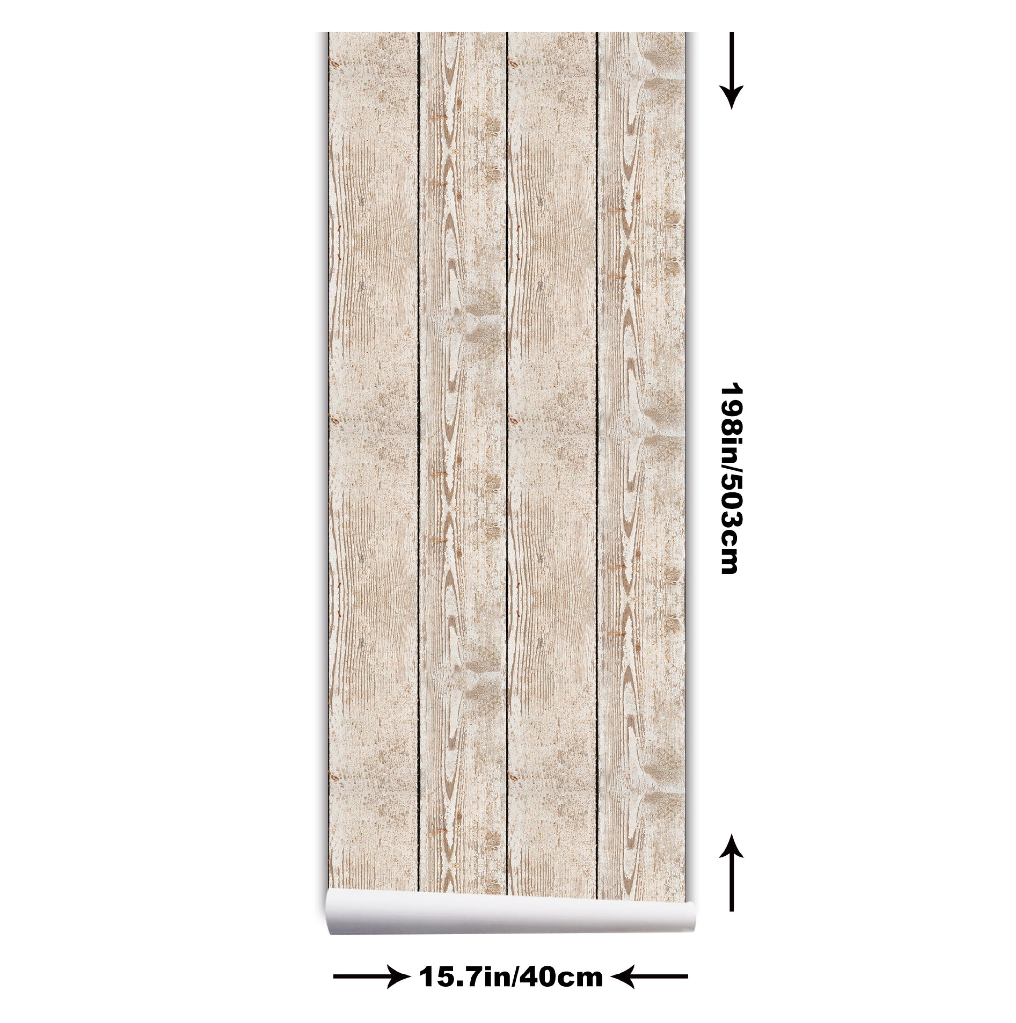 Wood Grain Stripe Shiplap Pattern Textured Non-3D Contact Paper Self Adhesive Wall Sticker HWP221-223